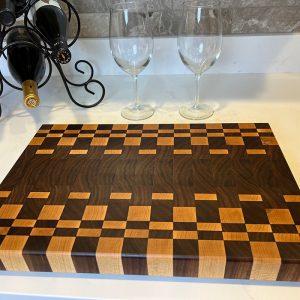 End Grain Cutting Board - River