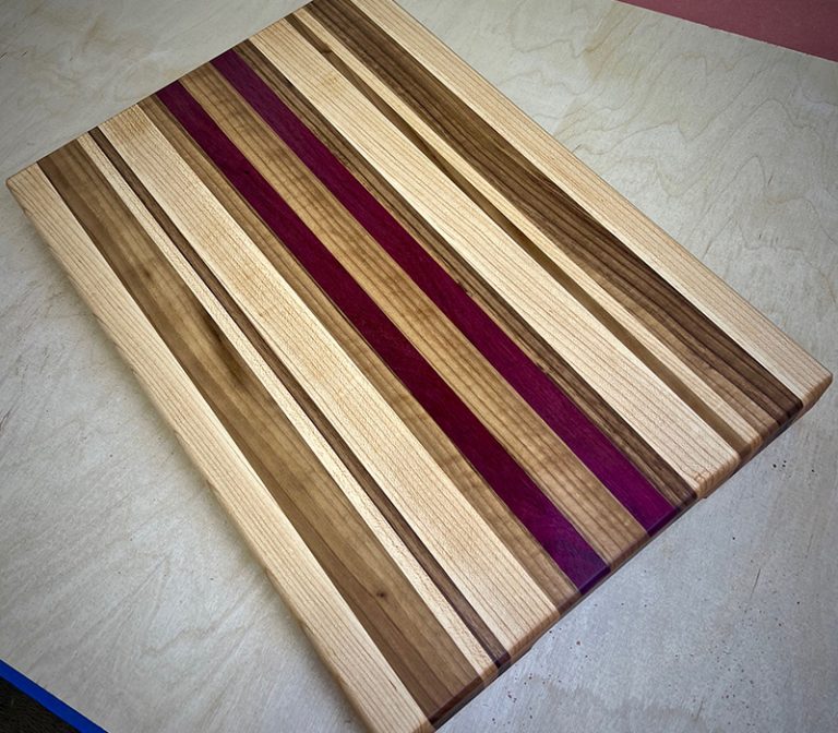 Edge Grain Cutting Board - Turmeric